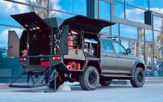 See photo Converting a pickup truck into a mobile workshop for the 8th separate battalion ARATTA special unit of the GUR MO