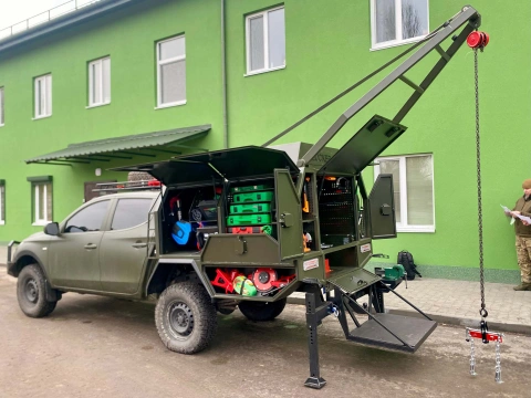 More photos Conversion of a pickup truck into a mobile workshop for the 5th separate special purpose unit OMEGA NGU
