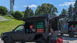 More photos Conversion of five pickup trucks into mobile workshops for the 112th separate territorial defense brigade