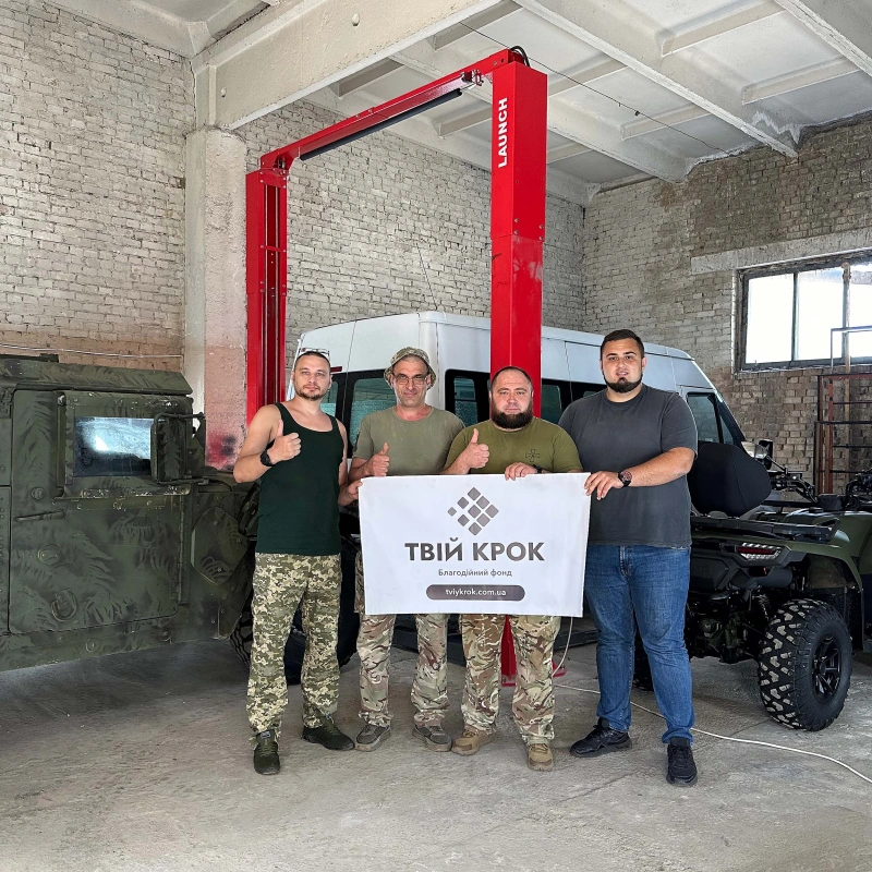 Фото до проекту 4t car lift for the 130th separate battalion of the 241st TRO brigade 2