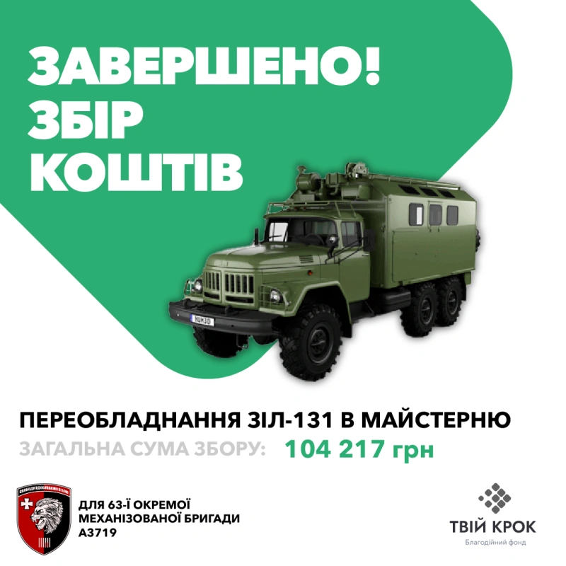 Фото до проекту Conversion of a truck into a workshop for repairing starters and generators for the 63rd OMBr 1