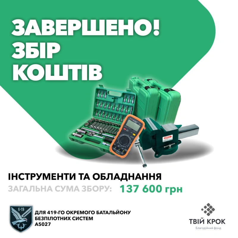 Фото до проекту Tools and equipment for the 419th separate unmanned systems battalion 1
