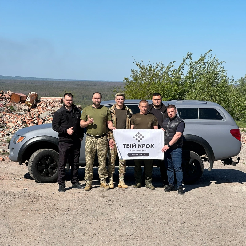 Фото до проекту Three four-wheel drive pickups for the 119th separate territorial defense brigade 2