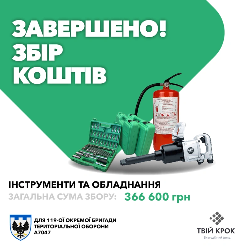 Фото до проекту Tools and equipment for the 119th Separate Territorial Defense Brigade 1