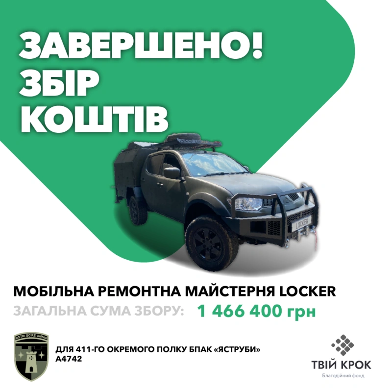 Фото до проекту Мобільна ремонтна майстерня Locker для 411-го окремого полку БпАК «Яструби» 1