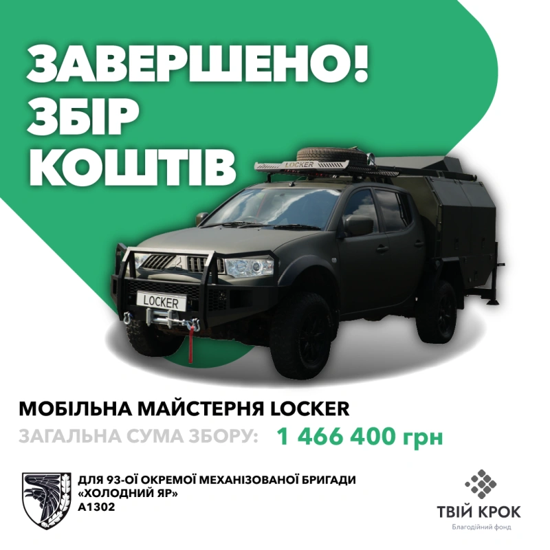 Фото до проекту Мобільна майстерня Locker для 93-ої окремої механізованої бригади «Холодний Яр» 1