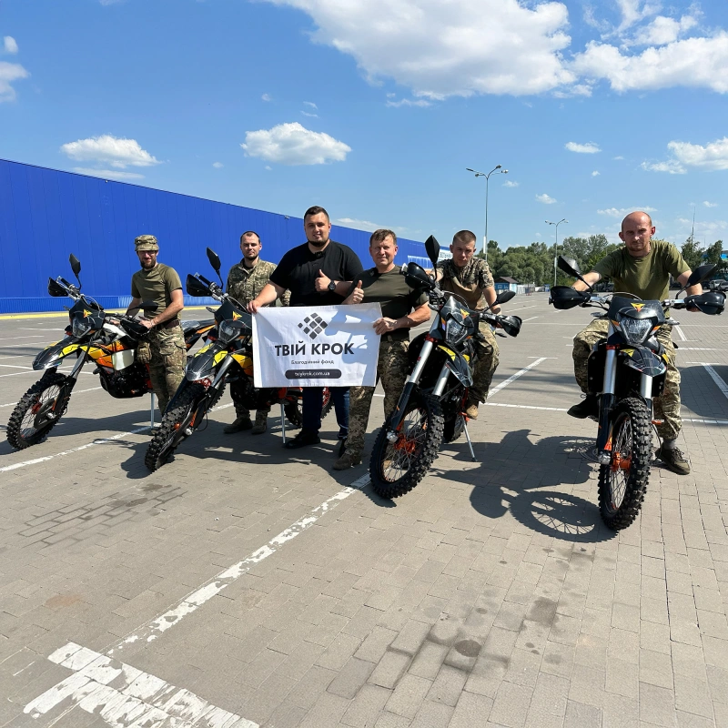 Фото до проекту Enduro motorcycles for the 95th separate airborne assault brigade of the Armed Forces of Ukraine 2