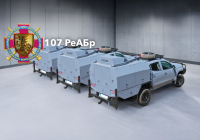 See photo Three four-wheel drive pickups for the 1st separate tank brigade