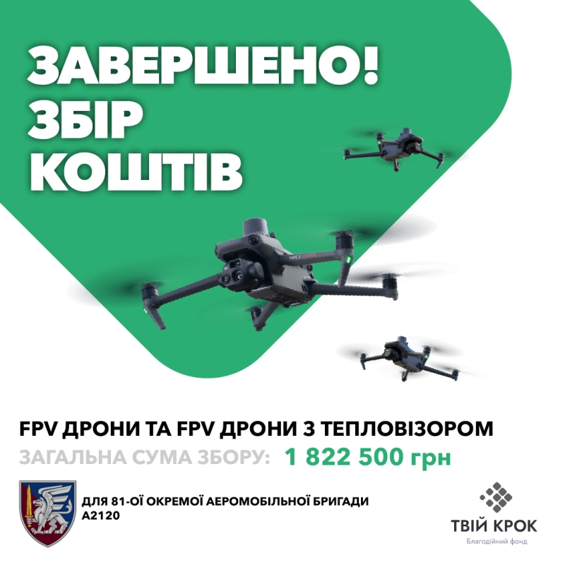 Фото до проекту FPV дрони та FPV дрони з тепловізором для 81-ої окремої аеромобільної бригади 1
