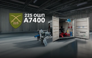 Дивитись фото Шиномонтажний комплекс Big-Locker та прес Run-Flat для 225-го окремого штурмового полку