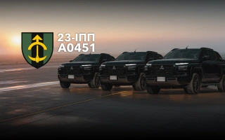 See photo Three four-wheel drive pickup trucks for the 23rd Engineer Regiment