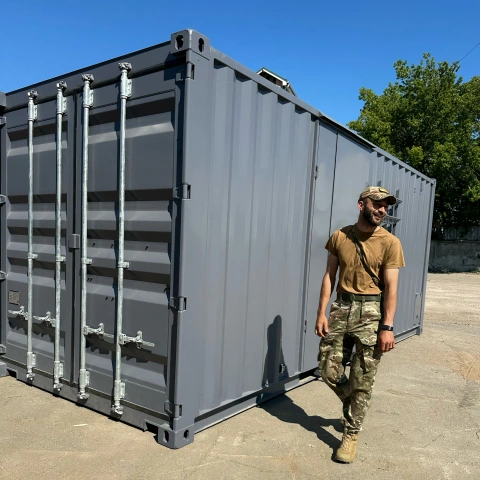 More photos Two trailers with containers for the 3rd separate assault brigade of the 3rd AK